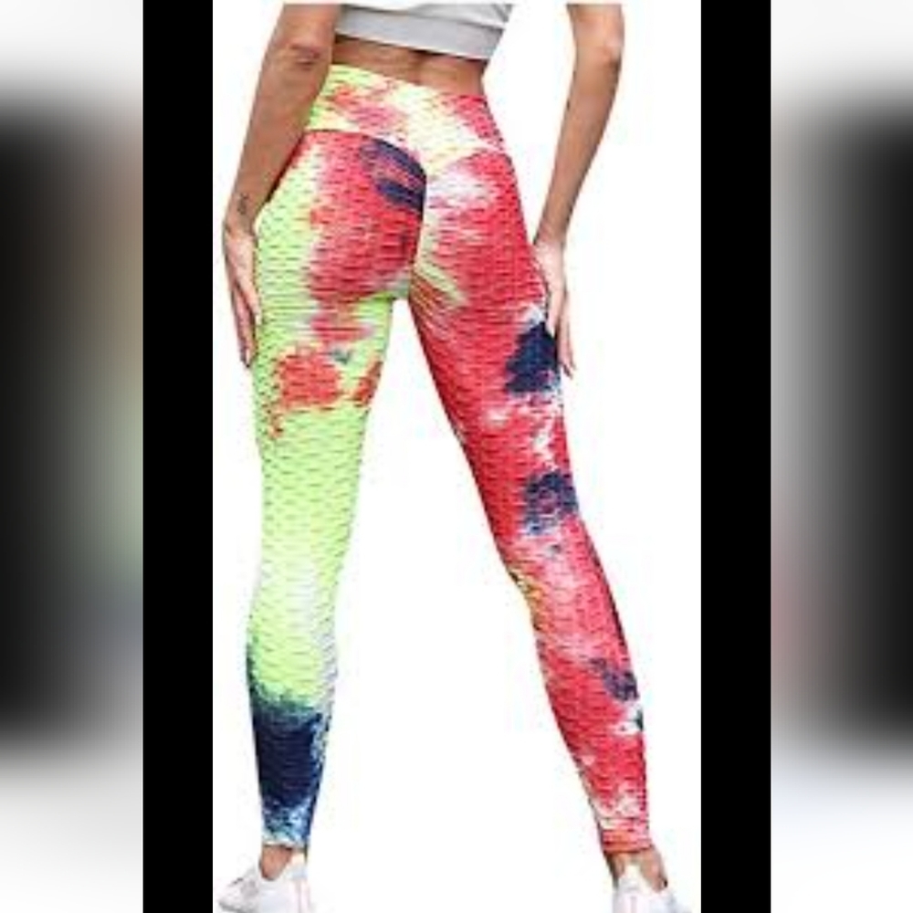 Aq - SPORTS TIE DYE TEXTURED LEGGING SIZE XL